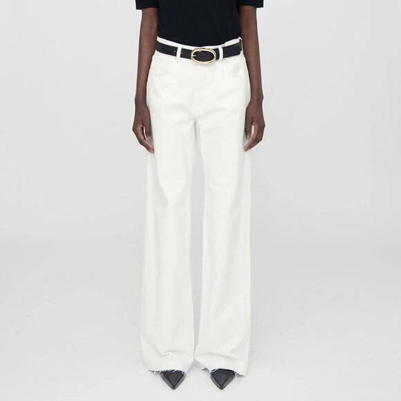 Anine Bing Hugh Jean in Ivory Size 23 - Picture 1 of 4